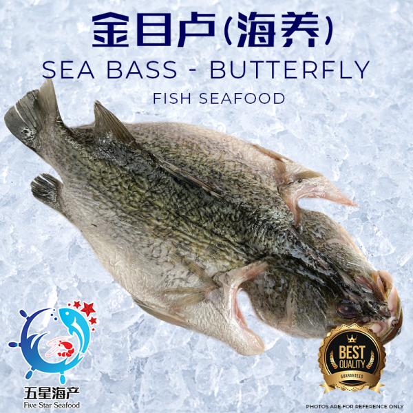 【Sea Bass-Butterfly】700g - 790g  (Butterfly)